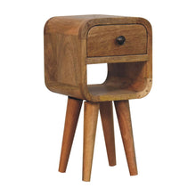 Load image into Gallery viewer, 16" Modern Solid Wood Square One Drawer Nightstand - Oak