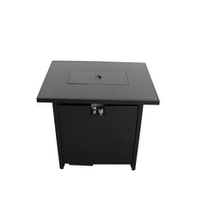 Load image into Gallery viewer, Outdoor Fire Pit Table With Lid - Black