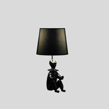 Load image into Gallery viewer, Sculptural Clown Phone Holder Desk Lamp - Black