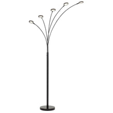 Load image into Gallery viewer, Five Light LED Arc Floor Lamp - Bronze