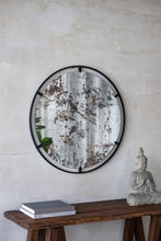 Load image into Gallery viewer, Theodor - Mirror With Industrial Design Round Mirror With Metal Frame For Wall Decor & Entryway Console Lean Against Wall - Black