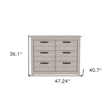 Load image into Gallery viewer, Six Drawer Dresser - Oak