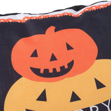 Load image into Gallery viewer, Halloween Pumpkin Pillow - Black / Orange