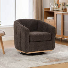 Load image into Gallery viewer, 360° Swivel Upholstered Barrel Chair