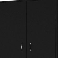 Load image into Gallery viewer, 71" Two Door Three Drawer Combo Dresser - Black