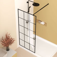 Load image into Gallery viewer, Framed Glass Shower Screen - Matte Black