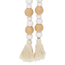 Load image into Gallery viewer, Fabric Hand Painted Decorative Tassel - White / White