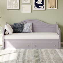 Load image into Gallery viewer, Daybed With 2 Storage Drawers, Sofa Bed With Handrail For Living Room Bedroom