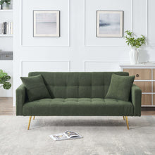 Load image into Gallery viewer, Teddy Fleece Sofa Bed With Luxurious Throw Pillows