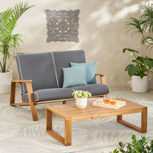 Load image into Gallery viewer, Paloma - Contemporary Loveseat And Coffee Table Set With Weather Resistant Cushions