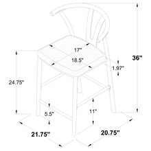 Load image into Gallery viewer, Tazman - Counter Height Dining Side Chair (Set of 2) - Gray