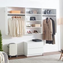 Load image into Gallery viewer, Devi - Wall Mounted Wood Closet System With Modular Design And Ample Storage