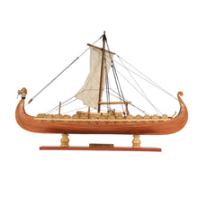 Load image into Gallery viewer, Hand Painted Model Boat Tabletop Sculpture (401957) - Brown