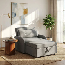 Load image into Gallery viewer, 3 In 1 Convertible Sleeper Sofa Bed For Living Room