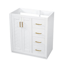 Load image into Gallery viewer, Retro Style Bathroom Vanity With 3 Drawers & Soft-Closing Doors