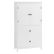 Load image into Gallery viewer, Bathroom Storage Cabinet With 2 Doors And Drawers, Adjustable Shelf