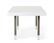 Load image into Gallery viewer, 95" Stainless Steel Dining Table - White / Gray