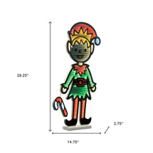 Load image into Gallery viewer, Christmas Tabletop Sign With LED - Green / Red
