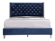 Load image into Gallery viewer, Upholstered Nailhead Trim Chic Bed