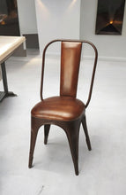 Load image into Gallery viewer, Faux Leather, Side Chair - Brown