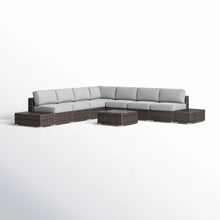 Load image into Gallery viewer, Wicker Sectional Seating Group With Plush Cushions