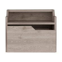 Load image into Gallery viewer, 15.7" x 13.3" x 12.9" One Drawer Faux Wood Floating Nightstand - Gray