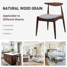 Load image into Gallery viewer, Dining Chairs With Ergonomic Backrest & Comfort Cushions (Set of 2)