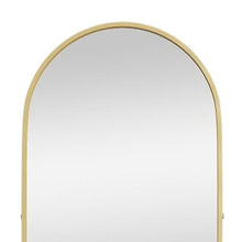 Load image into Gallery viewer, Metal Arch Wall Mounted Leaning Or Freestanding Framed Full Length Mirror - Gold