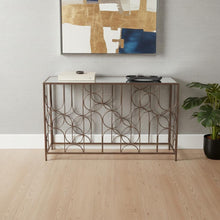 Load image into Gallery viewer, Mirrored Glass Frame Console Table - Bronze