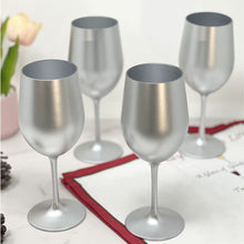Load image into Gallery viewer, Leadingware Metallic Plastic Wine Glasses (Set of 4)