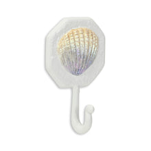 Load image into Gallery viewer, 4" Cast Iron Seashell Wall Hook - Cream / Pearl