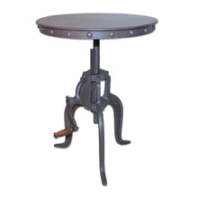 Load image into Gallery viewer, Iron Height Adjustable Round End Table - Gray