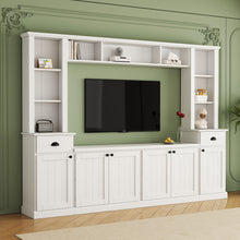 Load image into Gallery viewer, Minimalist Entertainment Wall Unit Set With Bridge For TVs Up To 75"