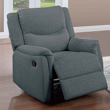Load image into Gallery viewer, Manual Recliner With Upholstered Seat And Backrest Supportive Headrest