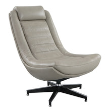 Load image into Gallery viewer, Piran - Top Grain Leather Accent Chair With Swivel - Twilight
