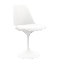 Load image into Gallery viewer, Upholstered Faux Leather Dining Side Chair - White