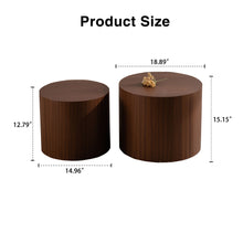 Load image into Gallery viewer, Modern Round Nesting Coffee Table (Set of 2)