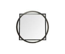 Load image into Gallery viewer, 46" Abstract Metal Framed Accent Mirror - Black