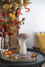 Load image into Gallery viewer, Mushroom Holiday Ornament, For Harvest Festival Fall Festival & Thanksgiving Table Decorations (Set of 2) - Beige / Light Brown