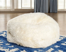 Load image into Gallery viewer, Short-Hair Sheepskin Bean Bag - White