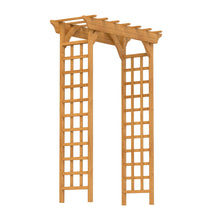 Load image into Gallery viewer, Arbor, Wedding Arch For Ceremony, Trellis For Plant Climbing, Christmas Decor Pergola For Garden Backyard - Yellow