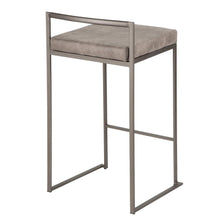 Load image into Gallery viewer, Fuji - Contemporary Stackable Counter Stool (Set of 2) - Antique / Stone