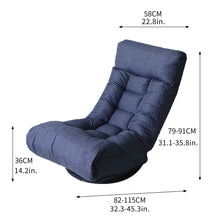 Load image into Gallery viewer, Adjustable Japanese Reclining Floor Chair Sofa With Metal Frame For Living Room