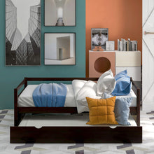 Load image into Gallery viewer, Twin Daybed With Trundle Frame Set