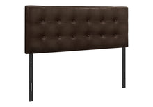 Load image into Gallery viewer, Full Size, Bed Headboard Only, Upholstered, Transitional - Brown