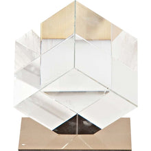 Load image into Gallery viewer, Optical Cube Sculpture (392458) - Gold