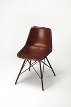 Load image into Gallery viewer, 31.5" Faux Leather Side Chair - Brown / Black