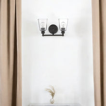 Load image into Gallery viewer, Two Light Glass Shade Wall Sconce - Antique Bronze