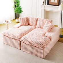 Load image into Gallery viewer, Double Chaise Lounge With Full Compressed Sponge