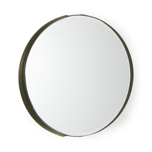 Load image into Gallery viewer, 24" Metal Round Framed Accent Mirror - Gold